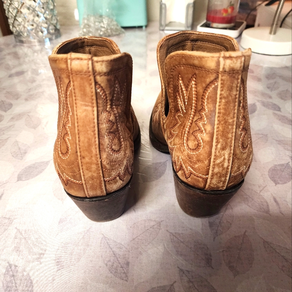 Ariat Genuine Leather Dixon Ankle Western Boots Women's Size 9.5 - Picture 4 of 9